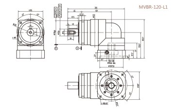 MVBR120L1精密行星減速機型